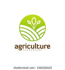 Nature Farm Logo Design Sun Leaf Stock Vector (Royalty Free) 752492590