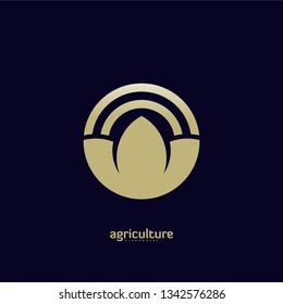 Agriculture Logo concept. Nature Farm Logo Design Template Vector. Icon Symbol