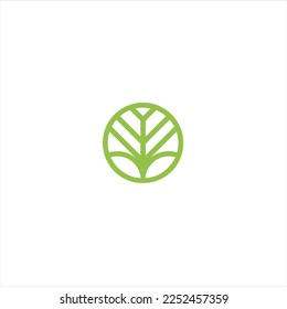 Agriculture logo design, agronomy, wheat farm, rural country farming field, natural harvest vector.