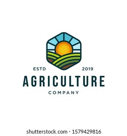 Agriculture logo design concept vector illustration