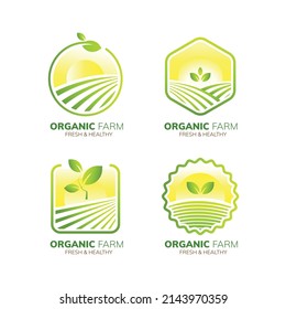 agriculture logo design for mascot and icon