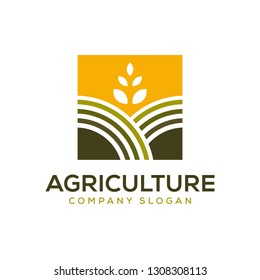 agriculture logo design template 