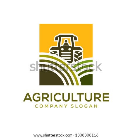 agriculture logo design template  