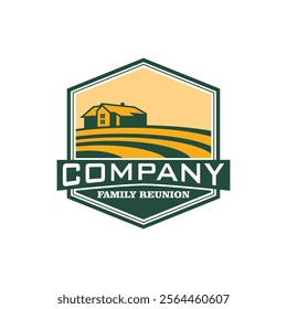 Agriculture logo design template. Agribusiness vector icon.