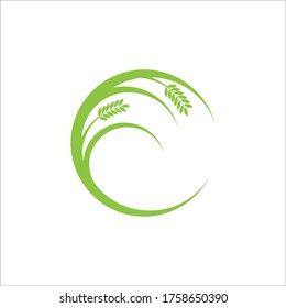 agriculture logo design template vector
