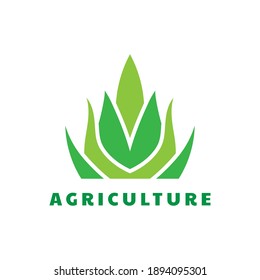 agriculture logo design template vector illustration