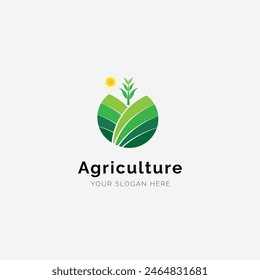 Agriculture logo design template vector