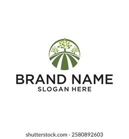 Agriculture logo design vector, editable eps 10