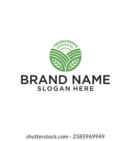 Agriculture logo design vector, editable eps 10