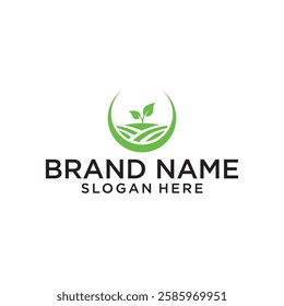 Agriculture logo design vector, editable eps 10