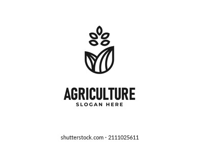 Agriculture logo design vector template