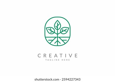 Agriculture logo design vector template.
