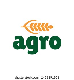 Agriculture logo. Farm concept logo design Vector on white background