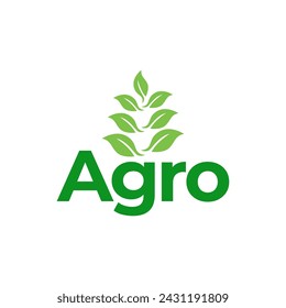 Agriculture logo. Farm concept logo design Vector on white background