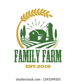 Agriculture Logo, Farms Logo, Wheat Logo