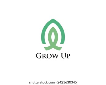 Agriculture  logo grow up design vector