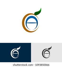 Agriculture logo with initial letter CA or AC