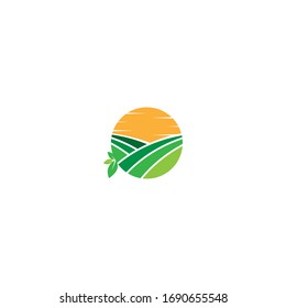 Agriculture Logo. leaf logo design, eco-friendly concept