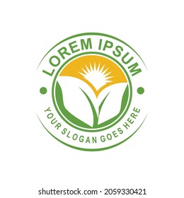 agriculture logo , natural logo vector