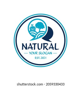 agriculture logo , natural logo vector