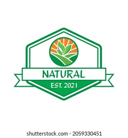 agriculture logo , natural logo vector