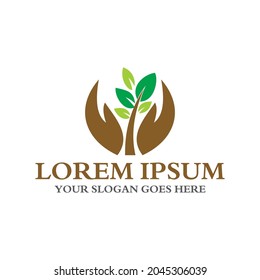 agriculture logo , nature logo vector