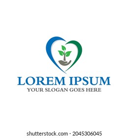 agriculture logo , nature logo vector