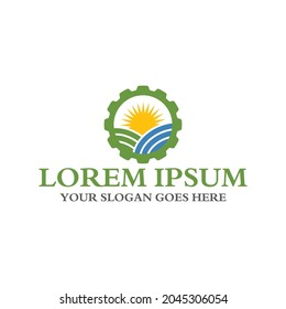 agriculture logo , nature logo vector