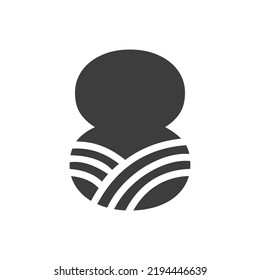 Agriculture Logo On Letter 8 Concept. Farm Logo Based on Alphabet for Bakery, Bread, Pastry, Home Industries Business Identity