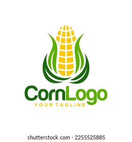 Agriculture Logo Template Design. Corn icon, Sign or Symbol. farm. Vector flat design