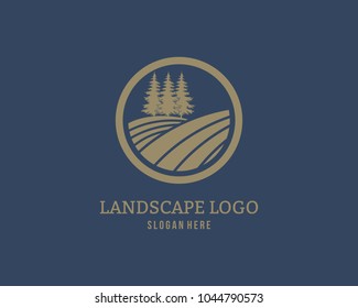 Agriculture Logo Template Design. Icon, Sign or Symbol. farm, nature, ecology. Vector flat design