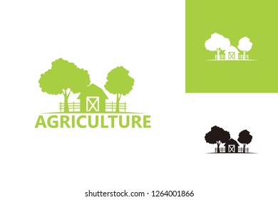 Agriculture Logo Template Design Vector, Emblem, Design Concept, Creative Symbol, Icon