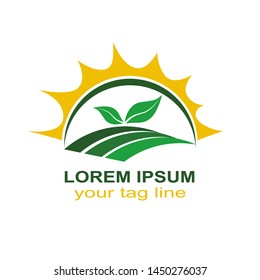 Agriculture Logo Template Design Vector, Emblem, Concept Design, Creative Symbol