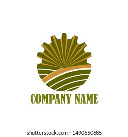 Agriculture Logo Template Design Vector
