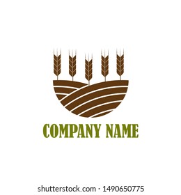 Agriculture Logo Template Design Vector
