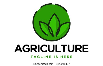 Agriculture Logo Template Design Vector, Emblem, Concept Design, Creative Symbol, Icon