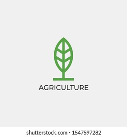 Agriculture Logo Template Design Vector, Emblem, Design Concept, Creative Symbol, Icon.