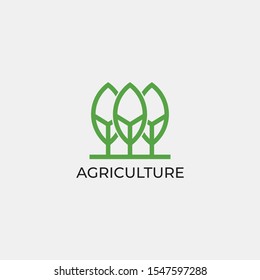 Agriculture Logo Template Design Vector, Emblem, Design Concept, Creative Symbol, Icon.