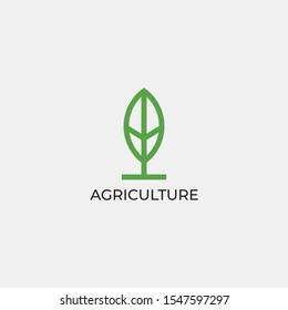 Agriculture Logo Template Design Vector, Emblem, Design Concept, Creative Symbol, Icon.