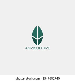 Agriculture Logo Template Design Vector, Emblem, Design Concept, Creative Symbol, Icon.