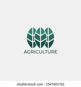 Agriculture Logo Template Design Vector, Emblem, Design Concept, Creative Symbol, Icon.