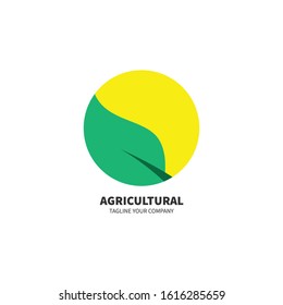 Agriculture Logo Template Design Vector Emblem Concept Design. Creative Symbol Icon.