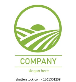 Agriculture Logo Template Design Vector, Emblem, Design Concept, Creative Symbol. Farm fresh products unique sign or icon art.