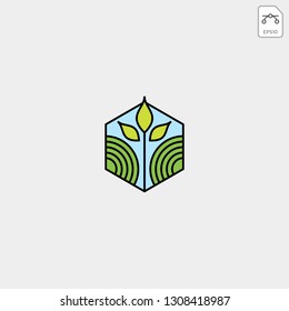 agriculture logo template icon element