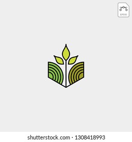 agriculture logo template icon element