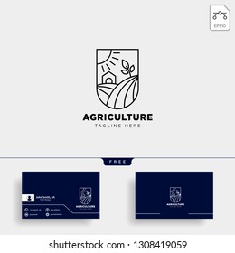 agriculture logo template icon element