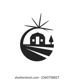 agriculture logo template Isolated. Brand Identity. Icon Abstract Vector graphic