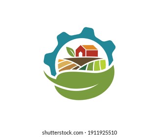 Agriculture logo template suitable for businesses and product names. This stylish logo design could be used for different purposes for a company, product, service or for all your ideas.