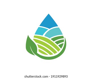 Agriculture logo template suitable for businesses and product names. This stylish logo design could be used for different purposes for a company, product, service or for all your ideas.