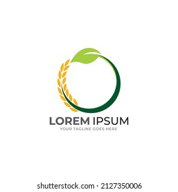 Agriculture logo template suitable for businesses and product names. This stylish logo design could be used for different purposes for a company, product, service or for all your ideas.